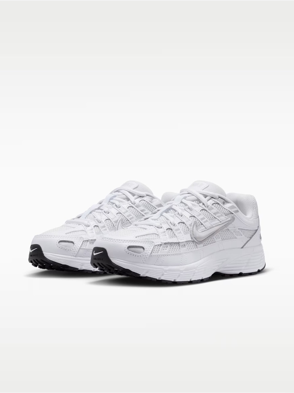 Nike P-6000 Platinum Tint/White/Metallic Silver Big Kids Sz 5.5Y Women’s 7 EU38
